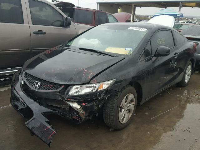 2HGFG3B5XDH517499 - 2013 HONDA CIVIC LX BLACK photo 2