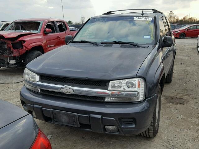 1GNDS13S672104805 - 2007 CHEVROLET TRAILBLAZE GRAY photo 2