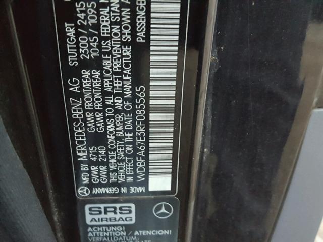 WDBFA67E3RF085565 - 1994 MERCEDES-BENZ SL 500 BLACK photo 10