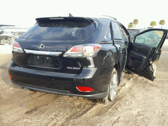 2T2ZK1BA4FC165136 - 2015 LEXUS RX 350 BLACK photo 4