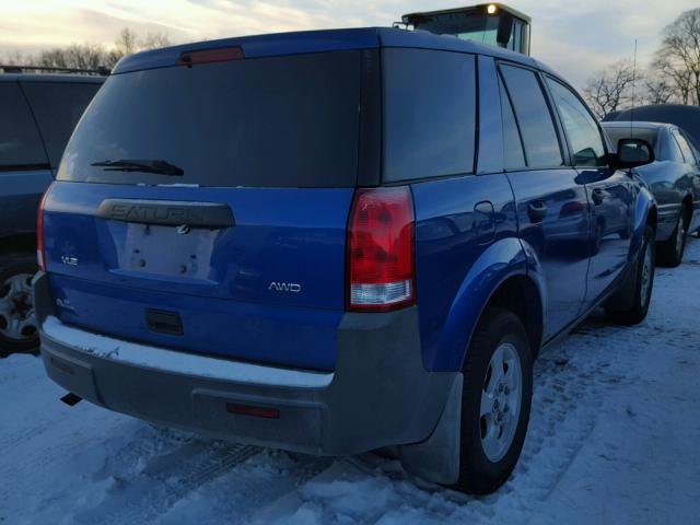 5GZCZ43D14S820315 - 2004 SATURN VUE BLUE photo 4