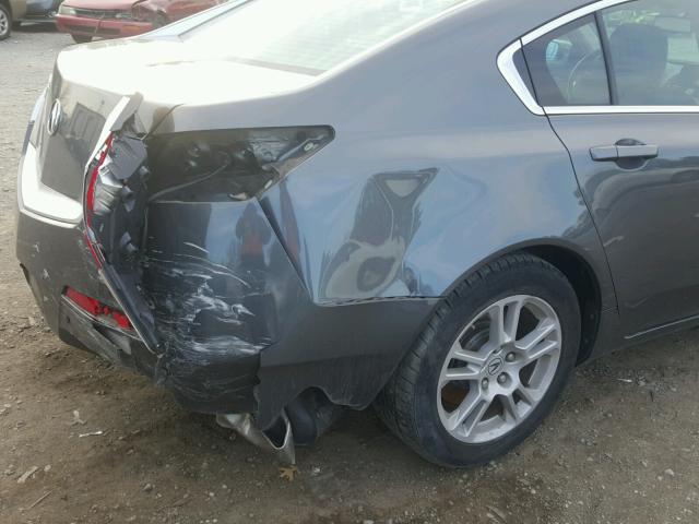 19UUA8F29AA024557 - 2010 ACURA TL GRAY photo 9