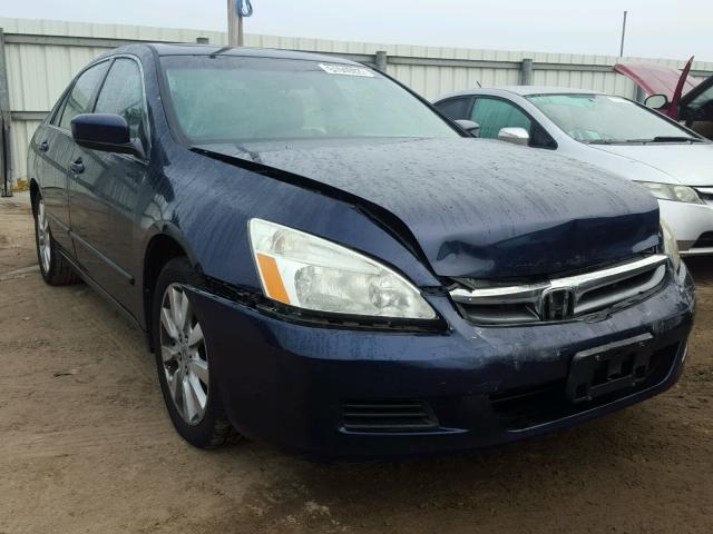 1HGCM66507A035120 - 2007 HONDA ACCORD EX BLUE photo 1