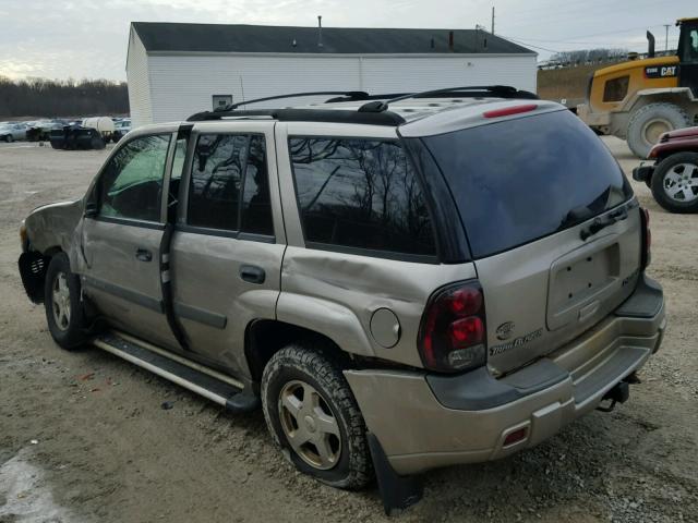 1GNDT13S232355649 - 2003 CHEVROLET TRAILBLAZE GRAY photo 3