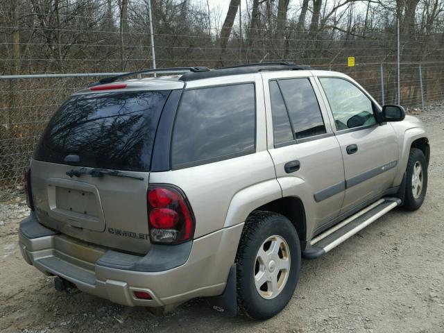 1GNDT13S232355649 - 2003 CHEVROLET TRAILBLAZE GRAY photo 4