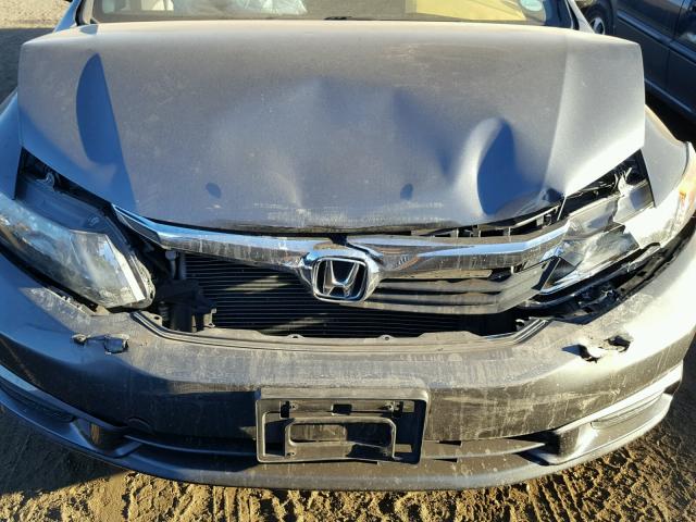 19XFB2F93CE045550 - 2012 HONDA CIVIC EXL GRAY photo 7