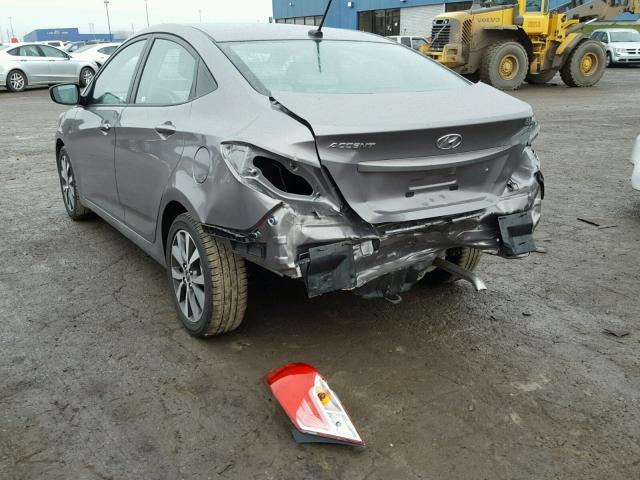 KMHCT4AE4HU373676 - 2017 HYUNDAI ACCENT SE GRAY photo 3