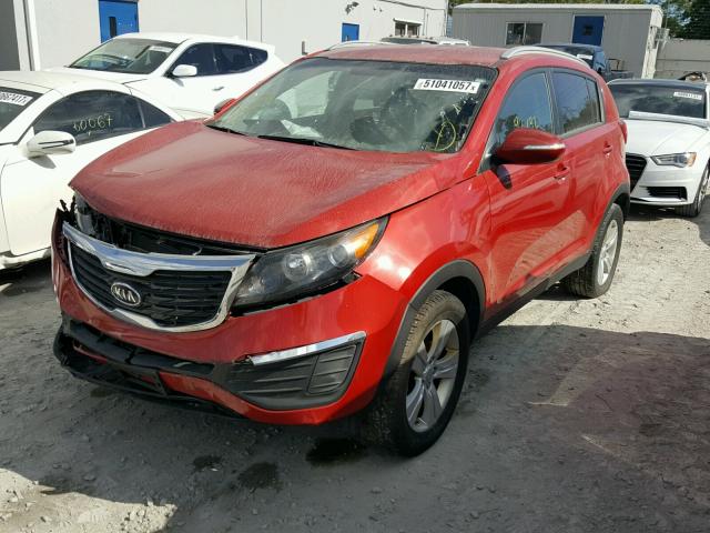 KNDPB3A29C7297808 - 2012 KIA SPORTAGE B RED photo 2