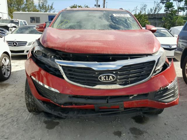 KNDPB3A29C7297808 - 2012 KIA SPORTAGE B RED photo 9