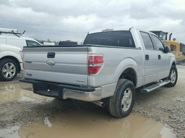 1FTEW1CM4BFD27459 - 2011 FORD F150 SUPER SILVER photo 4