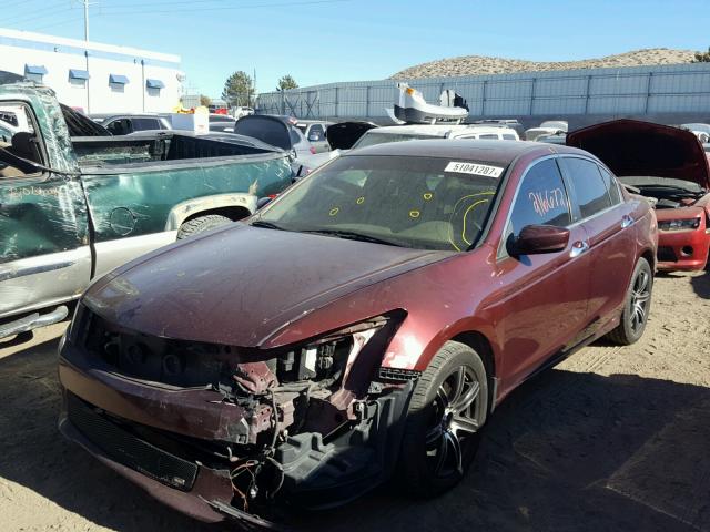 1HGCP36858A069703 - 2008 HONDA ACCORD EXL MAROON photo 2