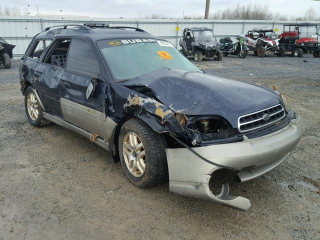 4S3BH675527603509 - 2002 SUBARU LEGACY OUT BLUE photo 1