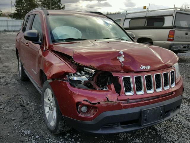 1C4NJDBB0CD563670 - 2012 JEEP COMPASS SP RED photo 1