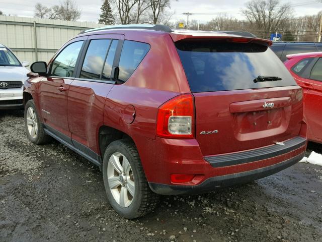 1C4NJDBB0CD563670 - 2012 JEEP COMPASS SP RED photo 3
