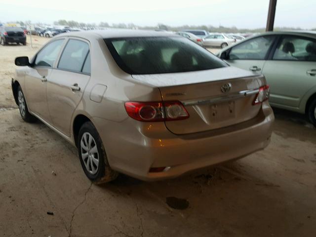 2T1BU4EE8DC940986 - 2013 TOYOTA COROLLA BA BEIGE photo 3