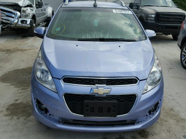 KL8CF6S98EC496870 - 2014 CHEVROLET SPARK 2LT BLUE photo 9