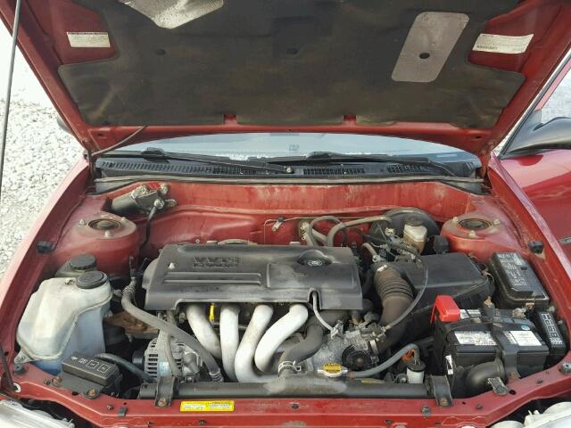 2T1BR12EX1C835284 - 2001 TOYOTA COROLLA CE RED photo 7