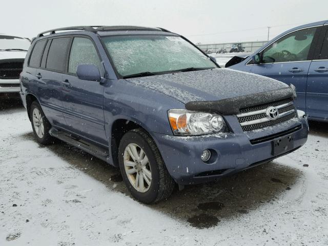 JTEEW21A660009801 - 2006 TOYOTA HIGHLANDER BLUE photo 1