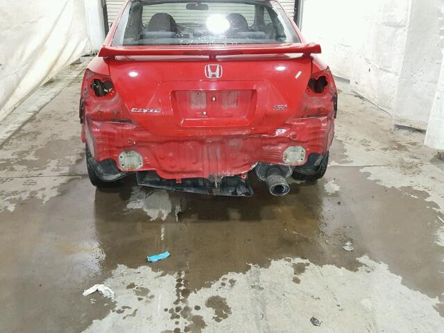 2HGFG21557H711745 - 2007 HONDA CIVIC SI RED photo 9