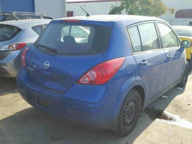 3N1BC13E99L397689 - 2009 NISSAN VERSA S BLUE photo 4