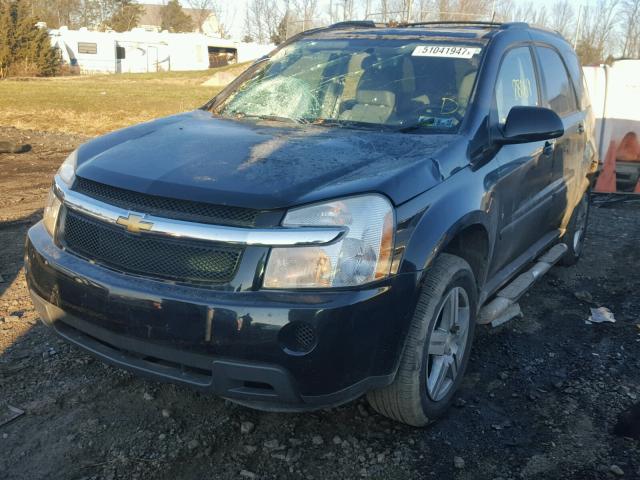 2CNDL43F686347590 - 2008 CHEVROLET EQUINOX LT BLACK photo 2