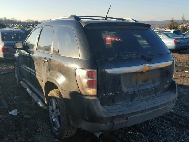 2CNDL43F686347590 - 2008 CHEVROLET EQUINOX LT BLACK photo 3