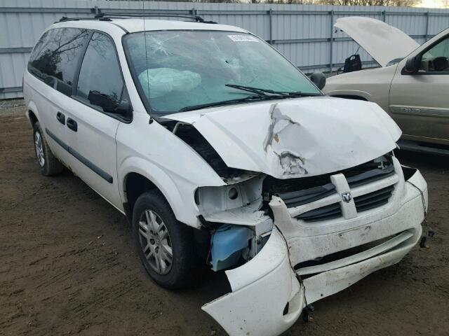 1D4GP24R95B231752 - 2005 DODGE GRAND CARA WHITE photo 1