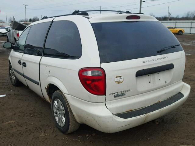 1D4GP24R95B231752 - 2005 DODGE GRAND CARA WHITE photo 3