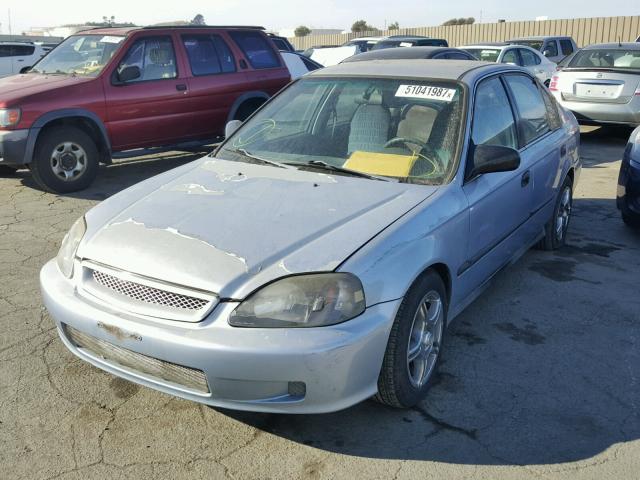 1HGEJ6575XL047742 - 1999 HONDA CIVIC LX SILVER photo 2