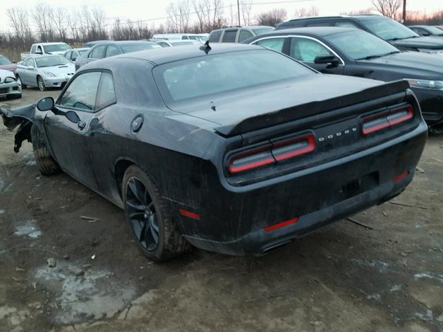 2C3CDZBT9HH613386 - 2017 DODGE CHALLENGER BLACK photo 3