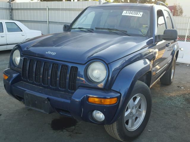1J4GL58K84W158804 - 2004 JEEP LIBERTY LI BLUE photo 2