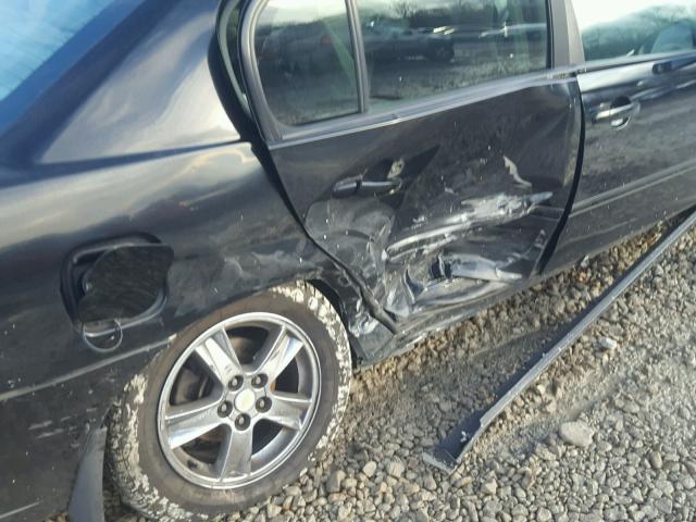1G1ZT54885F251003 - 2005 CHEVROLET MALIBU LS BLACK photo 9