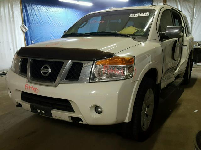 5N1BA0NC3AN602366 - 2010 NISSAN ARMADA SE WHITE photo 2