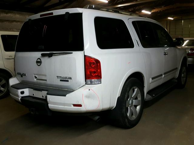 5N1BA0NC3AN602366 - 2010 NISSAN ARMADA SE WHITE photo 4