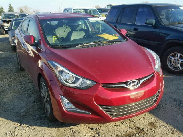 5NPDH4AE4FH551555 - 2015 HYUNDAI ELANTRA SE RED photo 1