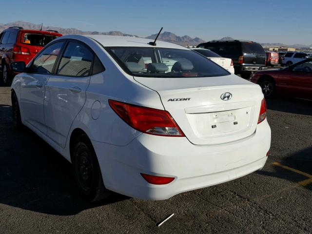 KMHCT4AE9FU818040 - 2015 HYUNDAI ACCENT GLS WHITE photo 3