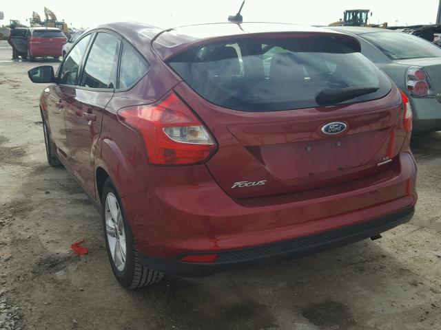 1FADP3K22DL289566 - 2013 FORD FOCUS SE RED photo 3