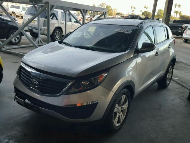 KNDPB3A27C7215266 - 2012 KIA SPORTAGE B SILVER photo 2