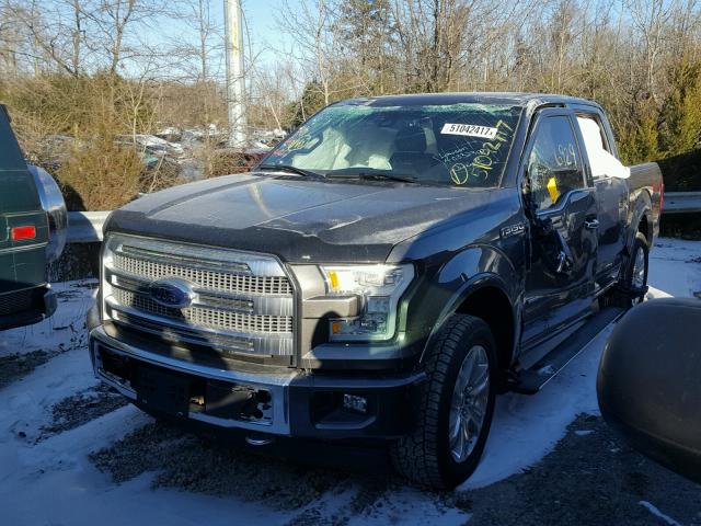 1FTEW1EG5HFA21547 - 2017 FORD F150 SUPER BLACK photo 2