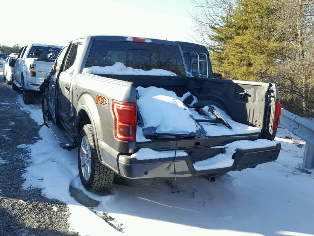 1FTEW1EG5HFA21547 - 2017 FORD F150 SUPER BLACK photo 3