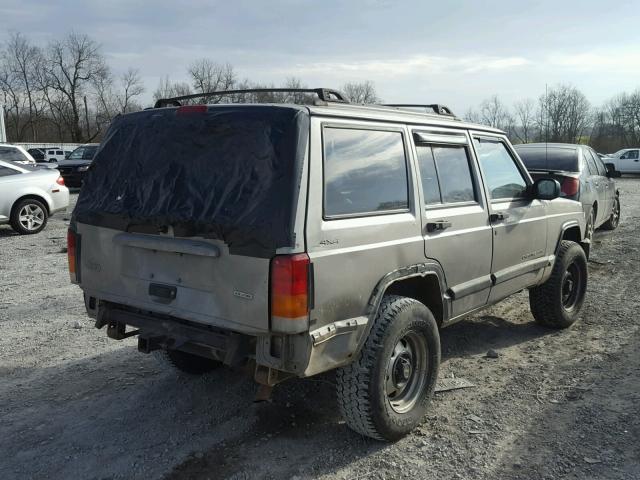 1J4FF48S1YL154212 - 2000 JEEP CHEROKEE S GRAY photo 4