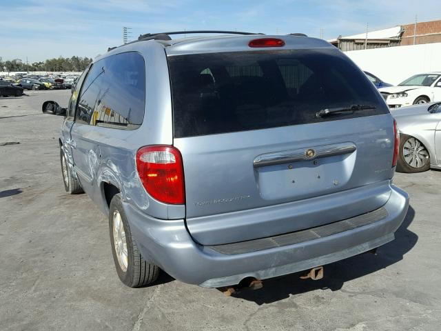 2A4GP54LX6R772543 - 2006 CHRYSLER TOWN & COU BLUE photo 3