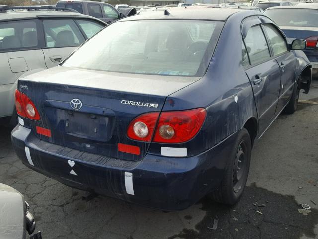 1NXBR32E88Z036995 - 2008 TOYOTA COROLLA CE BLUE photo 4