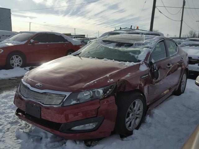 5XXGN4A78DG259679 - 2013 KIA OPTIMA EX RED photo 2