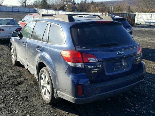 4S4BRBKC4A3357307 - 2010 SUBARU OUTBACK 2. BLUE photo 3