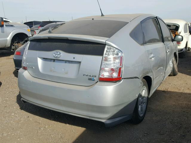 JTDKB20U077660994 - 2007 TOYOTA PRIUS SILVER photo 4