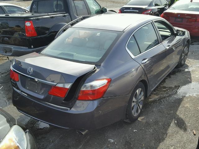 1HGCR2F31FA009259 - 2015 HONDA ACCORD LX GRAY photo 4