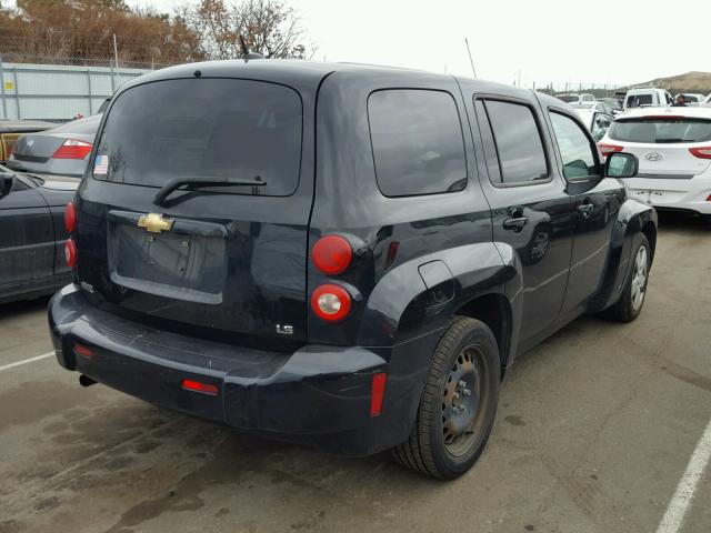 3GNDA13D18S570880 - 2008 CHEVROLET HHR LS BLACK photo 4
