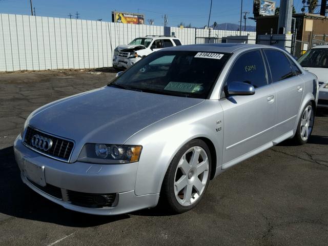 WAUPL58E95A056780 - 2005 AUDI S4 SILVER photo 2