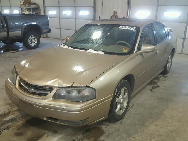 2G1WH52K659300825 - 2005 CHEVROLET IMPALA LS GOLD photo 2